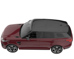 Realistic SUV isolated on transparent background. 3d rendering - illustration png