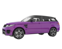 realistischer suv isoliert auf transparentem hintergrund. 3D-Rendering - Abbildung png