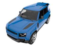 realistico suv isolato su trasparente sfondo. 3d interpretazione - illustrazione png