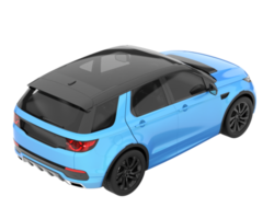 Realistic SUV isolated on transparent background. 3d rendering - illustration png