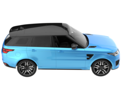 Realistic SUV isolated on transparent background. 3d rendering - illustration png