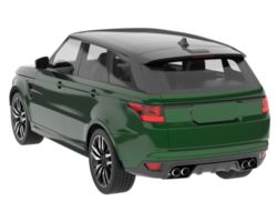 Realistic SUV isolated on transparent background. 3d rendering - illustration png