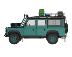 Realistic SUV isolated on transparent background. 3d rendering - illustration png