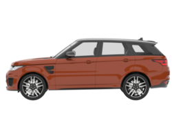 realistischer suv isoliert auf transparentem hintergrund. 3D-Rendering - Abbildung png