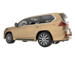 Realistic SUV isolated on transparent background. 3d rendering - illustration png