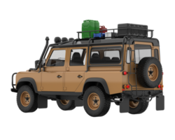 Realistic SUV isolated on transparent background. 3d rendering - illustration png