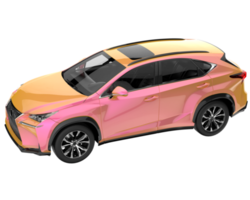 Realistic SUV isolated on transparent background. 3d rendering - illustration png