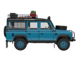 Realistic SUV isolated on transparent background. 3d rendering - illustration png