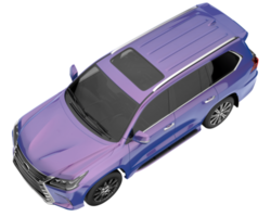 Realistic SUV isolated on transparent background. 3d rendering - illustration png