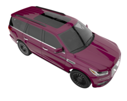 realistischer suv isoliert auf transparentem hintergrund. 3D-Rendering - Abbildung png