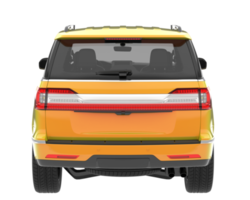 Realistic SUV isolated on transparent background. 3d rendering - illustration png