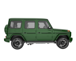 suv realista aislado sobre fondo transparente. Representación 3d - ilustración png