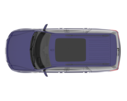 suv réaliste isolé sur fond transparent. rendu 3d - illustration png