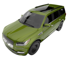 realistischer suv isoliert auf transparentem hintergrund. 3D-Rendering - Abbildung png