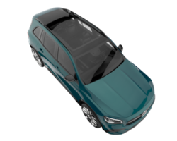 Realistic SUV isolated on transparent background. 3d rendering - illustration png