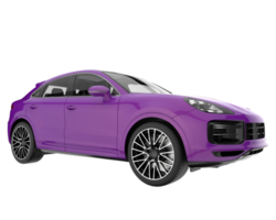 Realistic SUV isolated on transparent background. 3d rendering - illustration png