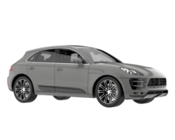 Realistic SUV isolated on transparent background. 3d rendering - illustration png