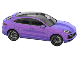 Realistic SUV isolated on transparent background. 3d rendering - illustration png