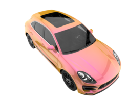 Realistic SUV isolated on transparent background. 3d rendering - illustration png