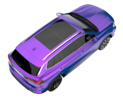 Realistic SUV isolated on transparent background. 3d rendering - illustration png
