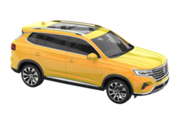 Realistic SUV isolated on transparent background. 3d rendering - illustration png