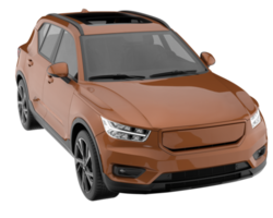 Realistic SUV isolated on transparent background. 3d rendering - illustration png