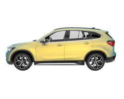 Realistic SUV isolated on transparent background. 3d rendering - illustration png