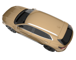 Realistic SUV isolated on transparent background. 3d rendering - illustration png