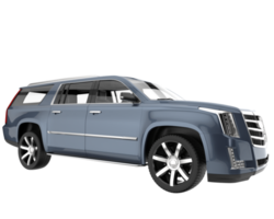 Realistic SUV isolated on transparent background. 3d rendering - illustration png