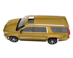 Realistic SUV isolated on transparent background. 3d rendering - illustration png