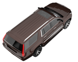 suv réaliste isolé sur fond transparent. rendu 3d - illustration png