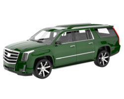 suv realista aislado sobre fondo transparente. Representación 3d - ilustración png