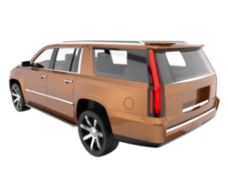 Realistic SUV isolated on transparent background. 3d rendering - illustration png