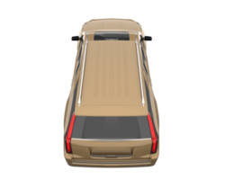 Realistic SUV isolated on transparent background. 3d rendering - illustration png