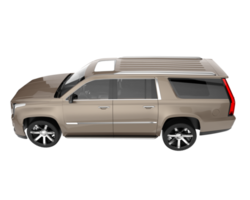 Realistic SUV isolated on transparent background. 3d rendering - illustration png