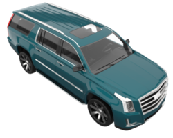 Realistic SUV isolated on transparent background. 3d rendering - illustration png