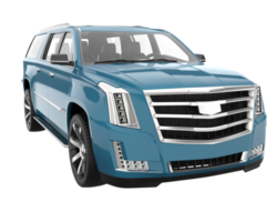 Realistic SUV isolated on transparent background. 3d rendering - illustration png