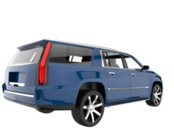 Realistic SUV isolated on transparent background. 3d rendering - illustration png