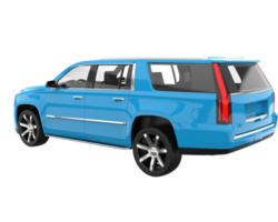 Realistic SUV isolated on transparent background. 3d rendering - illustration png