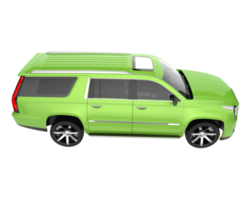 Realistic SUV isolated on transparent background. 3d rendering - illustration png