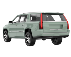 suv réaliste isolé sur fond transparent. rendu 3d - illustration png