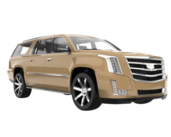 Realistic SUV isolated on transparent background. 3d rendering - illustration png