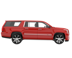 Realistic SUV isolated on transparent background. 3d rendering - illustration png