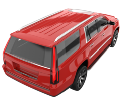 Realistic SUV isolated on transparent background. 3d rendering - illustration png