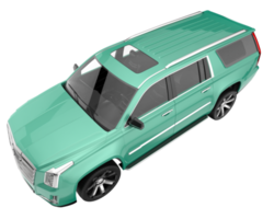 suv realista isolado em fundo transparente. renderização 3D - ilustração png