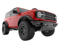 Realistic SUV isolated on transparent background. 3d rendering - illustration png