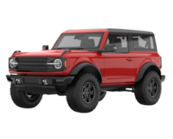 Realistic SUV isolated on transparent background. 3d rendering - illustration png