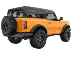 Realistic SUV isolated on transparent background. 3d rendering - illustration png