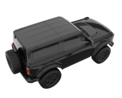 Realistic SUV isolated on transparent background. 3d rendering - illustration png
