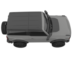 Realistic SUV isolated on transparent background. 3d rendering - illustration png